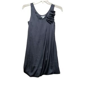 H&M Gray Faux Satin Dress 4